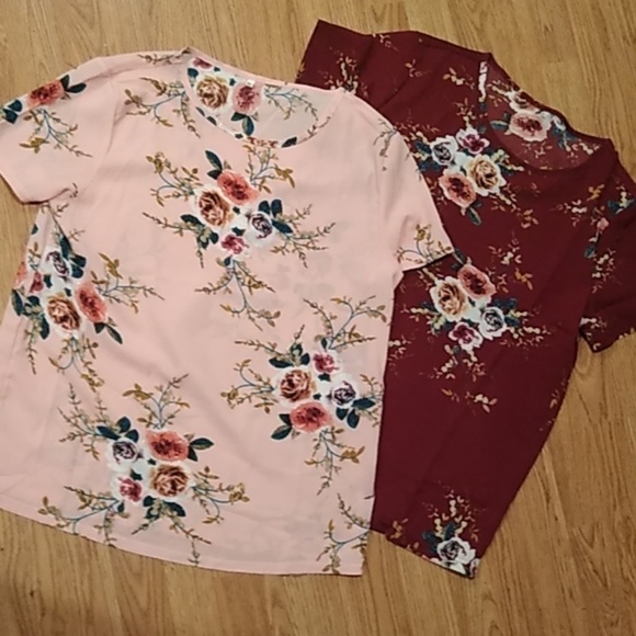 Tops - FLORAL SHIRTS SIZE XL $2 FOR 1$